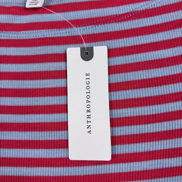 ANTHROPOLOGIE NWT Pure Good Women’s XS Fitted Ribbed Super Soft Lightweight Top - Picture 4 of 12
